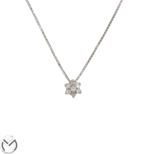 Collana oro bianco kt - in, 18