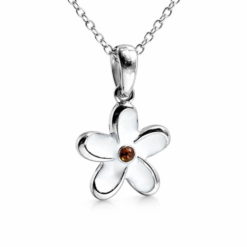 Collana con ciondolo fiore