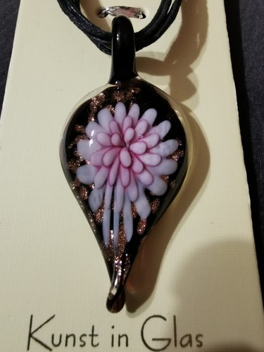 Collana con ciondolo vetro - ciondolo,