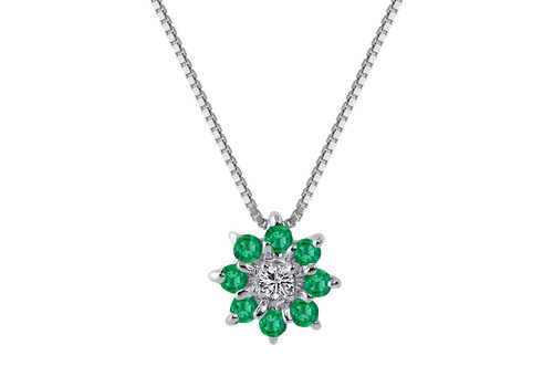 Collana demetra smeraldi - collana,
