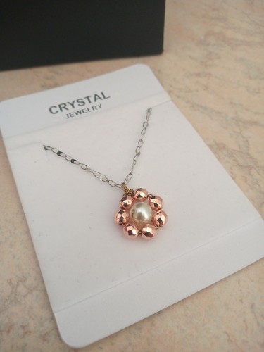 Collana donna fiore acciaio