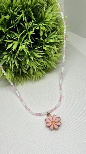 Collana perline rosa - collana,