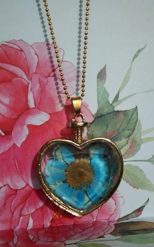 Collana con ciondolo vetro - collana,