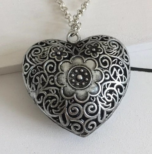 Collana cuore fiore - collana,