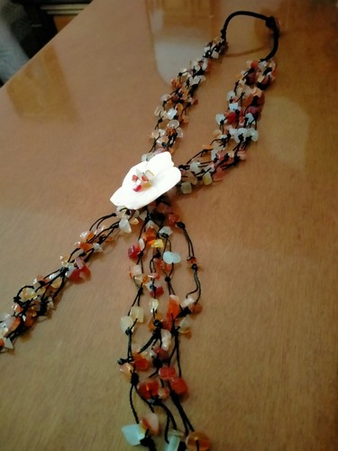 Collana fiore madreperla - collana, e