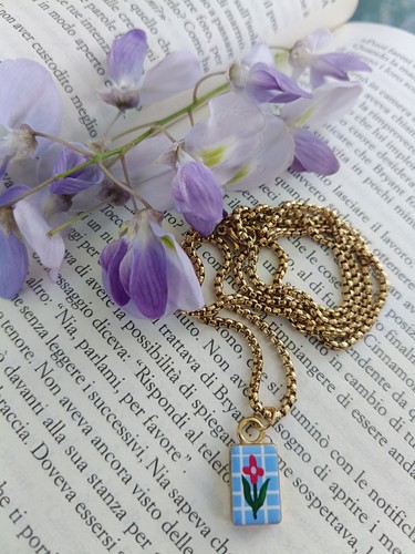 Collana acciaio con - acciaio, ciondolo