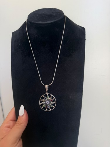 Collana argento 925 fiore - in,