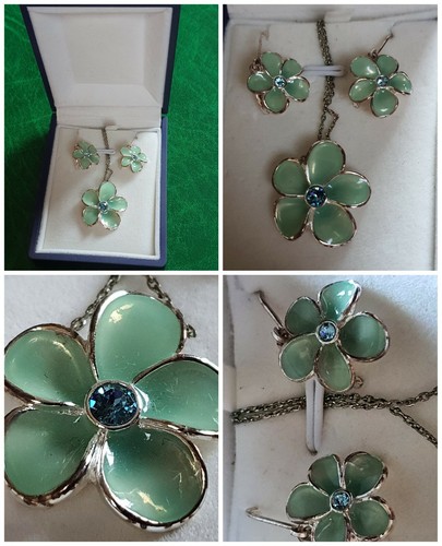 Collana fiore verde - collana, 🌼verde