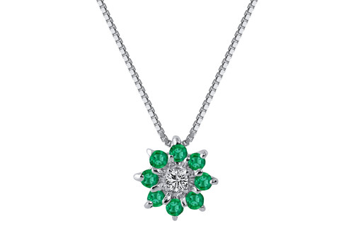 Collana demetra smeraldi - demetra,