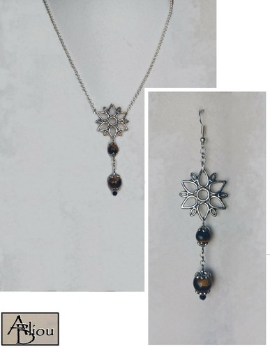 Coccu collana fiore - su, collana-fiore