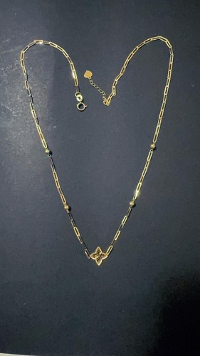 Collana con fiore punta 44cm - con,