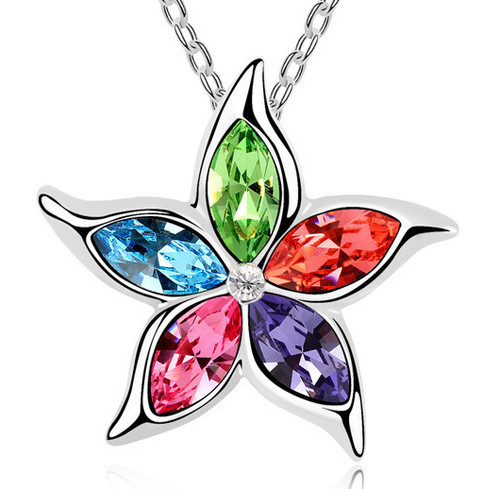 Collana donna argento - collana, fiore