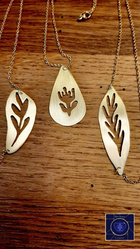 Collana bracciale ottone - e,
