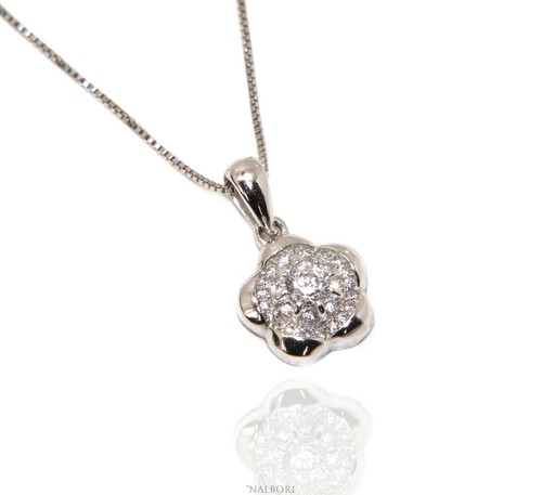 Collana argento 925 fiore a - argento,