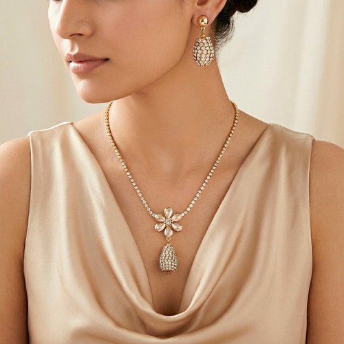 Set ciondolo collana - , fiore