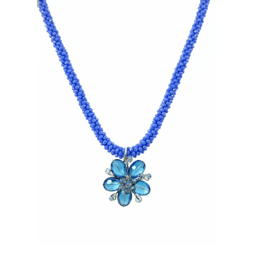 Collana fiore ghiaccio in - collana, di