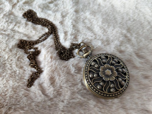 Collana orologio fiore - , in